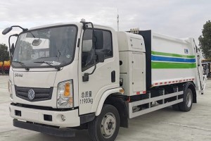 东风华神纯电动8方压缩式垃圾车