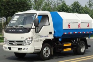 福田小卡之星3钩臂垃圾车