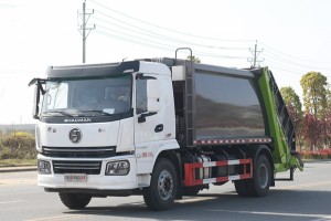 陕汽轩德翼六14方压缩式垃圾车